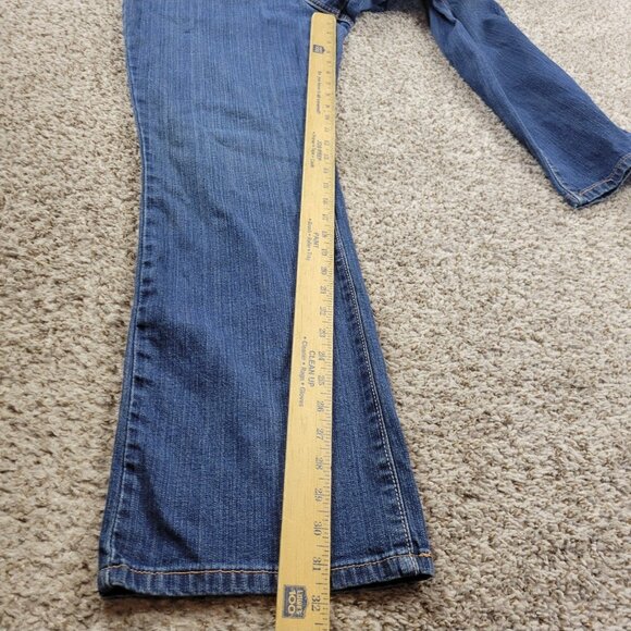 Levis 550 Jeans Womens 14 Blue Bootcut Relaxed Dark Wash Western Denim - Picture 5 of 8